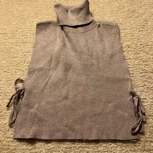 Shein Sleeveless Knit Turtleneck Sweater